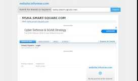 
							         msha.smart-square.com at WI. Smart Square - Login								  
							    