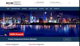 
							         MSM-Kuwait – Maastricht School of Management Kuwait City ...								  
							    