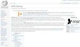 
							         MSN Dial-up - Wikipedia								  
							    