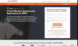 
							         MSP Backup Solution built for MSPs | Altaro VM Backup								  
							    