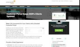 
							         MSP Customer Portal | SolarWinds MSP								  
							    