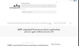 
							         MSP: regulated firearm purchase application ... - Nottingham MD								  
							    