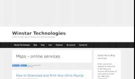 
							         Msps - online services Archives - Winstar Technologies								  
							    
