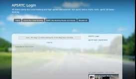 
							         MSRTC Login/Register Online Bus Ticket Booking - APSRTC ...								  
							    