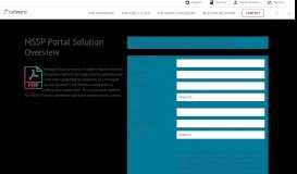 
							         MSSP Portal Solution Overview - Radware								  
							    