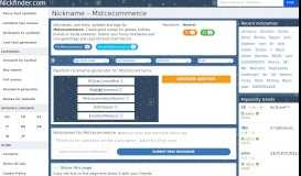 
							         Mstcecommerce - Names and nicknames for Mstcecommerce								  
							    