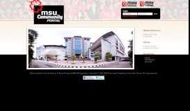 
							         MSU & MSU College Portal								  
							    