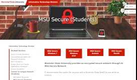 
							         MSU Secure (Students) - Montclair State University								  
							    