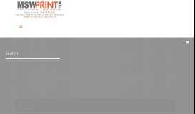 
							         MSW Print and Imaging : Clients : Portal Login								  
							    