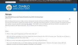 
							         Mt. Diablo Unified School District: News								  
							    