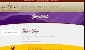 
							         Mt. Olive Baptist Church - Sermons								  
							    