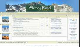 
							         Mt. Whitney Portal Message Board - Hiking Conditions, Reports & Info ...								  
							    