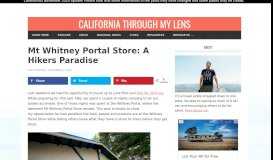 
							         Mt Whitney Portal Store: A Hikers Paradise - California Through My Lens								  
							    
