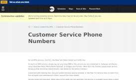 
							         mta.info | Customer Service Phone Numbers								  
							    