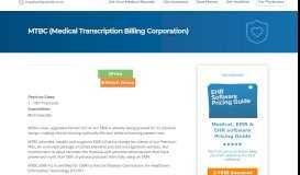 
							         MTBC (Medical Transcription Billing Corporation) | MedicalRecords.com								  
							    