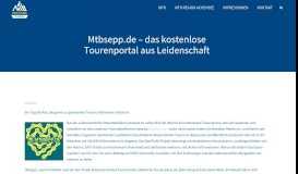 
							         Mtbsepp.de - das kostenlose Tourenportal aus Leidenschaft - MTB ...								  
							    