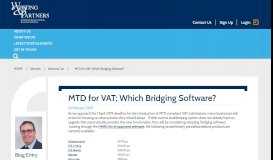 
							         MTD for VAT: Which Bridging Software? - Whiting & Partners								  
							    
