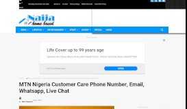 
							         MTN Nigeria Customer Care Phone Number, Email, Whatsapp, Live ...								  
							    