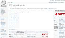 
							         MTS (network provider) - Wikipedia								  
							    