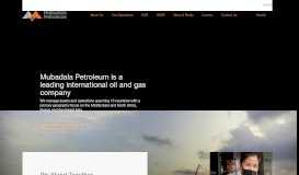 
							         Mubadala Petroleum: Home								  
							    