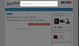 
							         MuckerBox.de - Neues Musik Kleinanzeigen-Portal. NUR für Musiker ...								  
							    