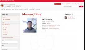 
							         Mucong Ding | UMD Department of Computer Science								  
							    