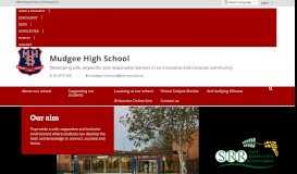 
							         Mudgee High School: Home								  
							    