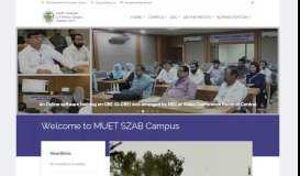 
							         MUET, Shaheed Z.A Bhutto Campus Khairpur Mir's								  
							    