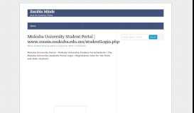 
							         Mukuba University Student Portal | www.musis.mukuba.edu.zm ...								  
							    