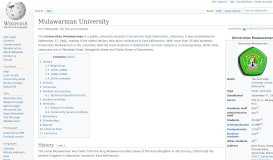 
							         Mulawarman University - Wikipedia								  
							    