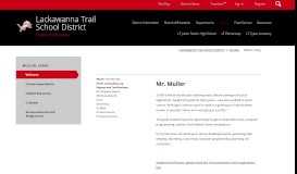 
							         Muller, Craig / Welcome - Lackawanna Trail School District								  
							    