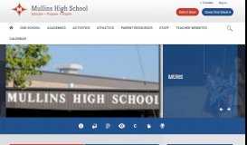 
							         Mullins High School / Homepage - Marion County School District								  
							    