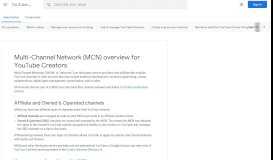 
							         Multi-Channel Network (MCN) overview for YouTube Creators ...								  
							    