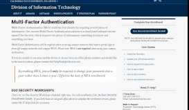 
							         Multi-Factor Authentication - Division of Information Technology | CSUF								  
							    