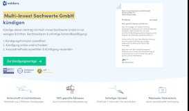 
							         Multi-Invest Sachwerte GmbH Vertrag in 2 Minuten kündigen - Volders								  
							    