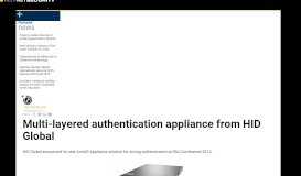 
							         Multi-layered authentication appliance from HID Global - Help Net ...								  
							    