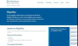 
							         Multi-Payer Eligibility | eSolutions, Inc.								  
							    