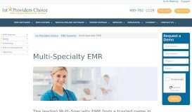 
							         Multi-Specialty EMR - 1st Providers Choice								  
							    