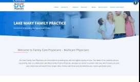 
							         Multicare Physicians, Lake Mary Family Health Care Clinic								  
							    