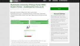 
							         Multimedia University of Kenya Portal, MMU Student Portal ...								  
							    
