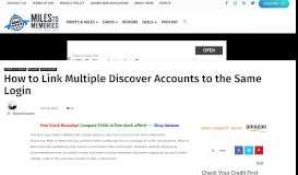 
							         Multiple Discover Accounts Same Login: How to Set Them Up ...								  
							    