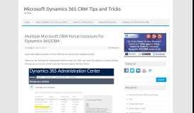 
							         Multiple Microsoft CRM Portal Instances for Dynamics 365/CRM - Inogic								  
							    