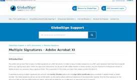 
							         Multiple Signatures - Adobe Acrobat XI - GMO GlobalSign								  
							    