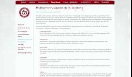 
							         Multisensory Approach to Teaching - Camperdown Academy								  
							    