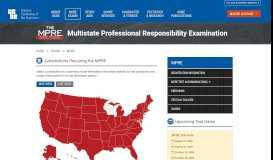 
							         Multistate Professional Responsibility Examination - NCBE								  
							    