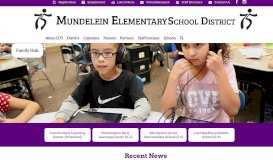 
							         Mundelein Elementary School District								  
							    
