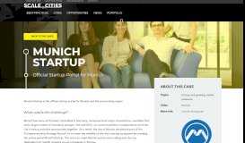 
							         Munich Startup Case • Content • SCALE Cities								  
							    