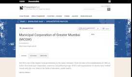 
							         Municipal Corporation of Greater Mumbai (MCGM) | PreventionWeb.net								  
							    