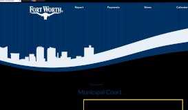 
							         Municipal Court | City of Fort Worth, Texas								  
							    