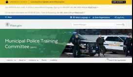 
							         Municipal Police Training Committee | Mass.gov								  
							    